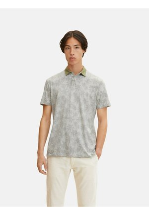 PALMEN - Polo - green big palm inside print