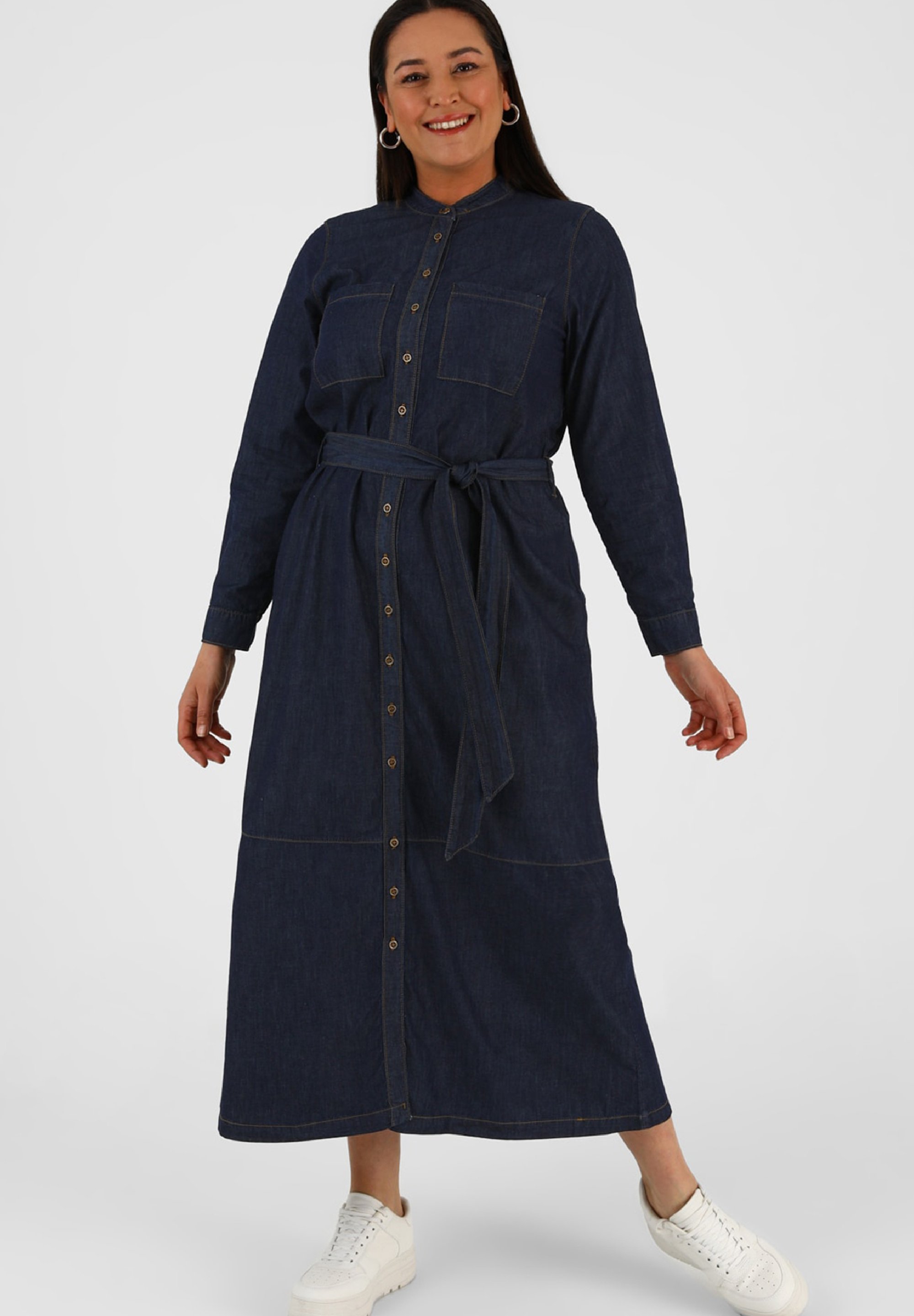 modanisa denim dress Modanisa Denim Dresses