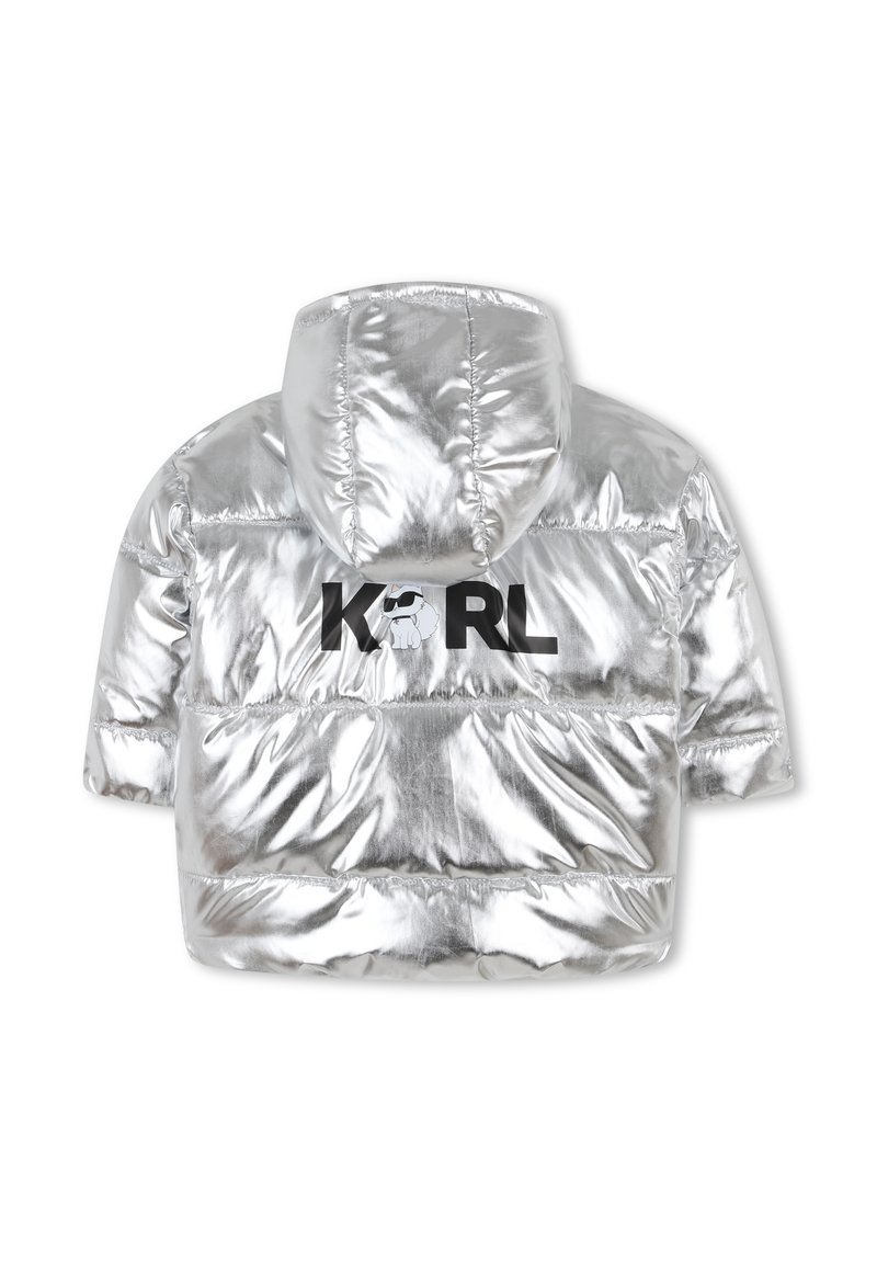 KARL LAGERFELD KIDS PUFFER Veste d'hiver light grey/argenté