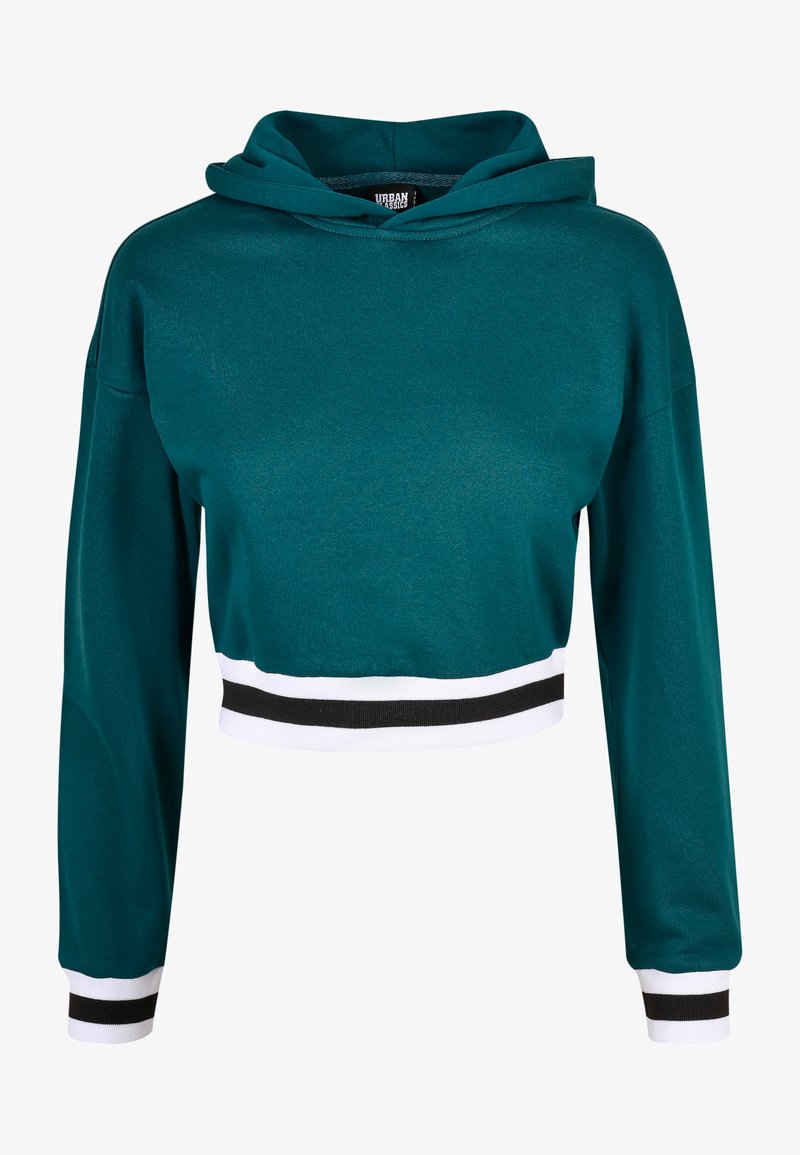 Urban Classics SHORT COLLEGE - Felpa con cappuccio - jasper