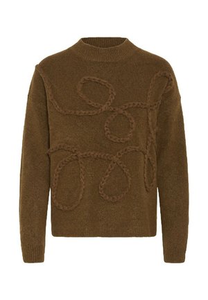 BYMEDI DECO  LONG SLEEVE - Maglione - toffee melange