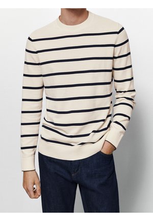 Stickad tröja - beige