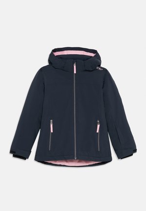 KID JACKET SNAPS HOOD - Snowboard jacket - antracite/pink