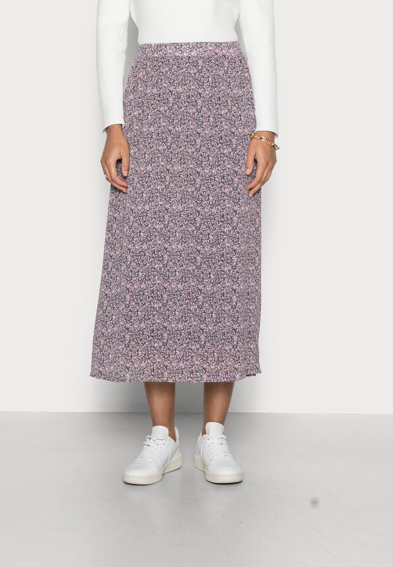 MSCH Copenhagen HEDDA RIKKELIE SKIRT - Saia comprida - blue nights