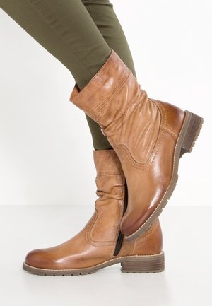 Classic ankle boots - cognac