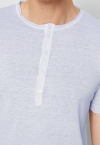 120% Lino Jednoduché tričko - blue