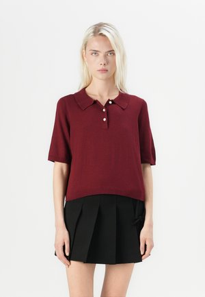 JDY JDYBODIL COLLAR PULLOVER - Pullover - cabernet