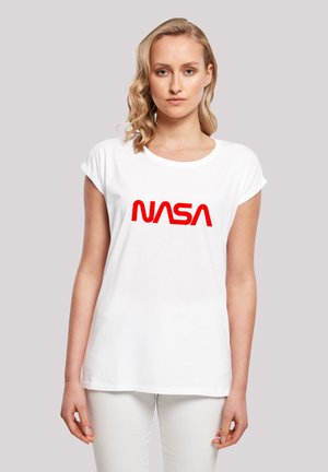 NASA MODERN LOGO - Print T-shirt - white