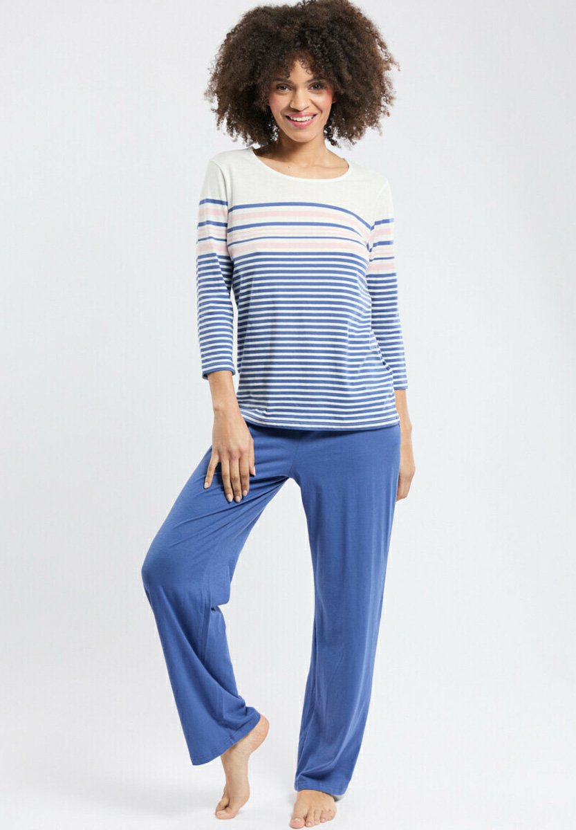 Armor lux MANCHES 3/4 LÉGER SET Pyjama set milk obscur coral