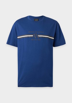 Armani Exchange, REGULAR - T-shirt con stampa - blue depths