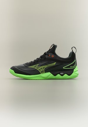 WAVE LUMINOUS 3 - Παπούτσια βόλεϊ - black/glowing apple/mandarin orange