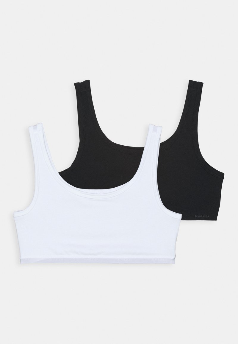 Schiesser 2 PACK - Topp - black/white
