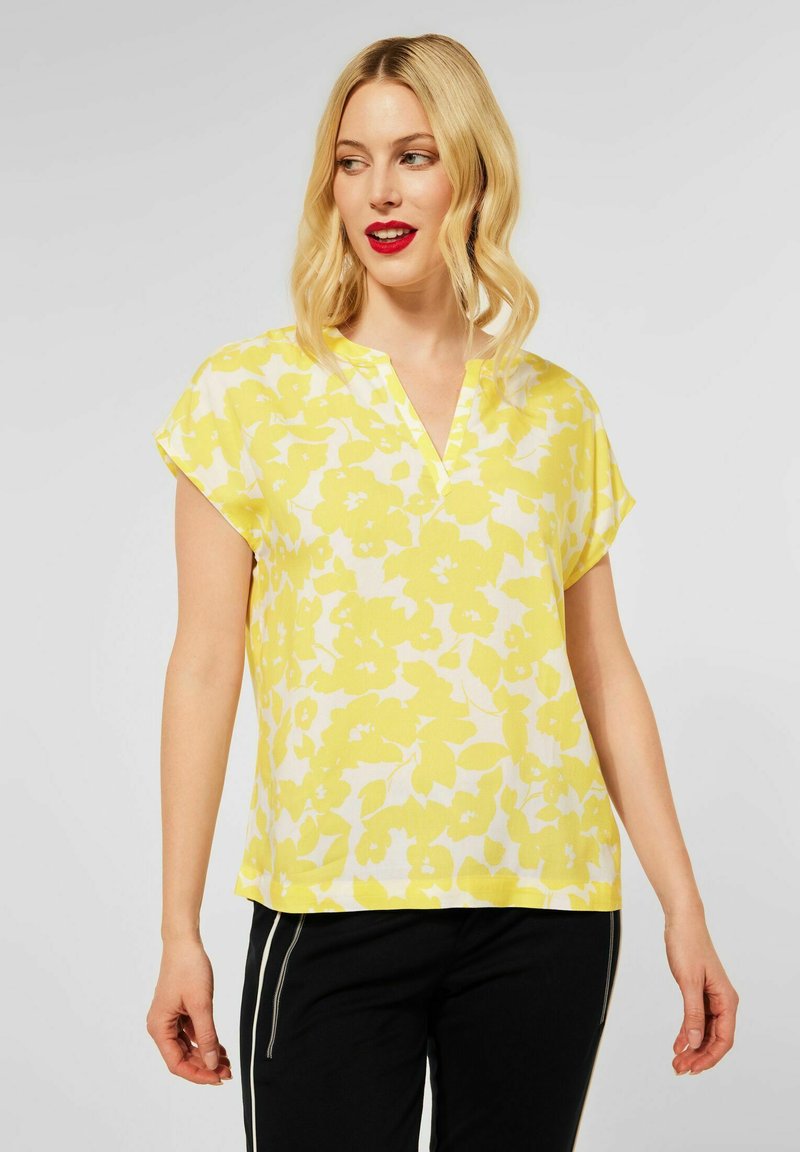 Damen T-Shirts | Street One Bluse gelb/hellgelb - CC14286 Damen T-Shirts | Street One Bluse gelb/hellgelb - CC14286
