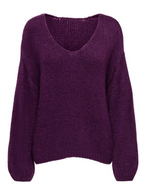 JDY DINEA REVERSIBLE - Jersey de punto - deep purple