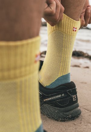 HIKING LIGHT - Sports socks - yellow flint grey