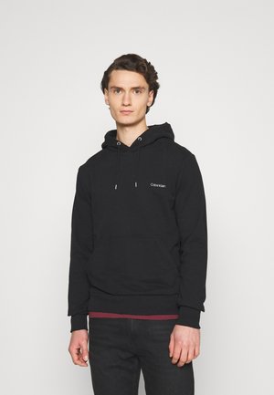 LOGO EMBROIDERY HOODIE - Luvtröja - black