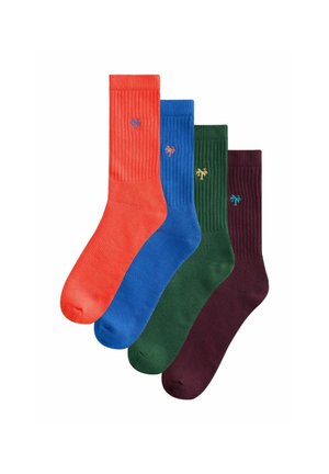 Next, 4 PACK - Socken - bright red  blue logo