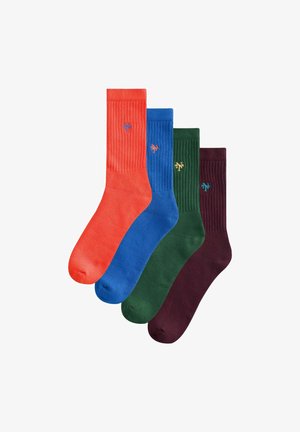Next, 4 PACK - Socks - bright red blue logo