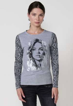 CUELLO REDONDO - T-shirt med print - grey