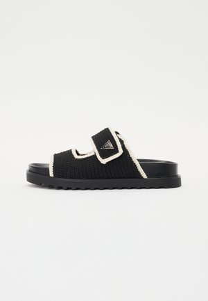 Guess FADENNA - Chinelos - black/cream
