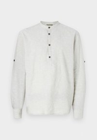 Shirt - beige abbey stone chambray