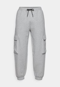 LOOSE CARGO PANTS - Calças de fato de treino - grey melange