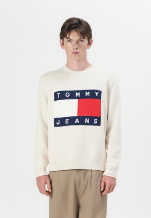 FLAG SWEATER - Jumper - ancient white