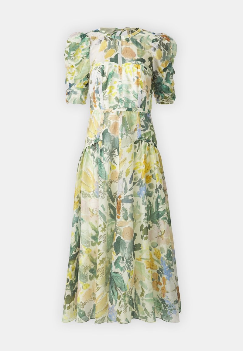 green floral ted baker dress Ted Baker London Magieyy Elderflower 2 / XS Mint Green Floral Midi Dress