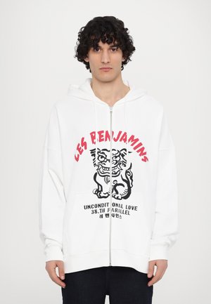 ZIP HOODIE - Sweater met rits - white