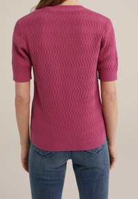 WE Fashion Stickad tröja - pink