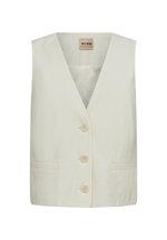 Mos Mosh Melka Linen Waistcoat Cement