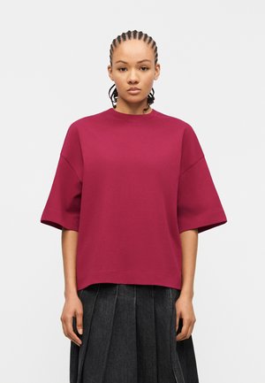 Selected Femme SLFCOLWOMAN OVERSIZED TEE - Pamata T-krekls - anemone