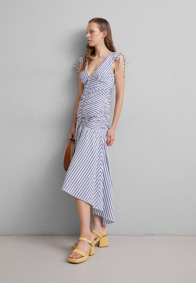 Veronica Beard PERRIN DRESS - Robe longue - washed blue/white