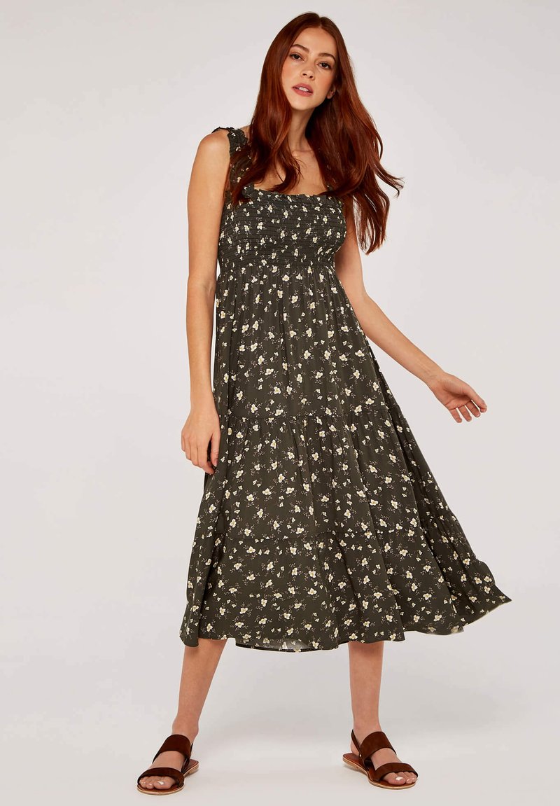 Apricot SMOCK TIERED Day dress khaki Zalando