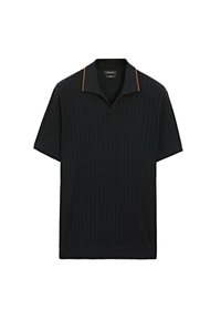 RIBBED - Polo - dark blue