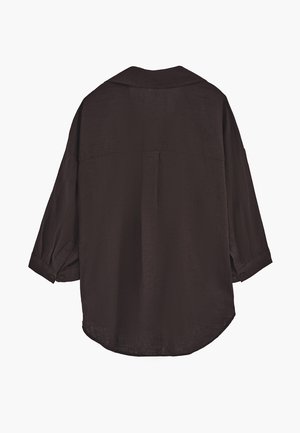 OXXO, OXXO SHIRT COLLAR OVERSIZE BUTTON DETAILED STANDARD SHIRT - Camicia - ganache