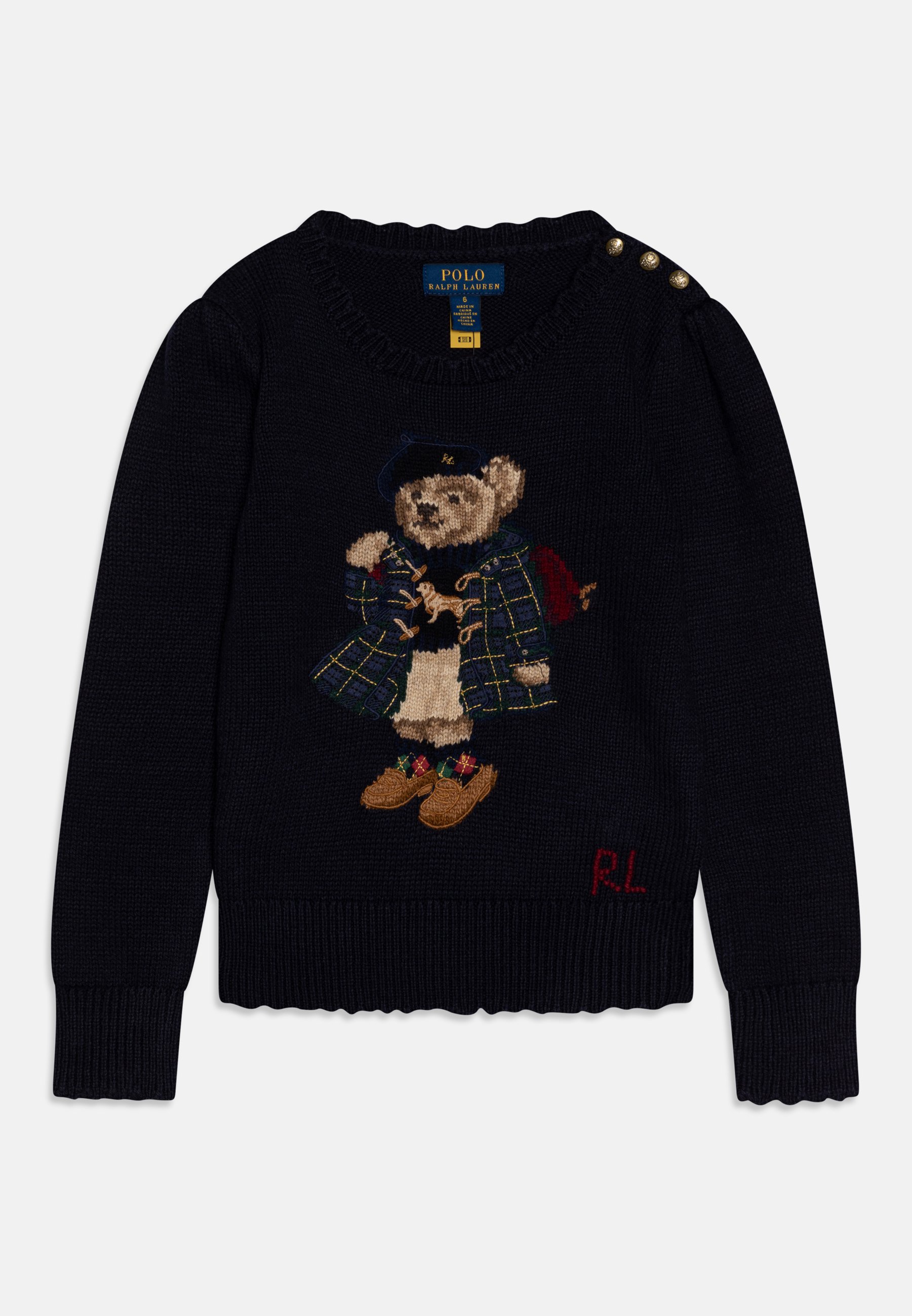 Polo Bear Sweat Ralph Lauren Femme Bleu Sweatshirt Pull And Bear