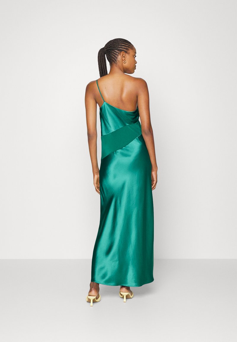 Calvin Klein ASYMMETRIC SHINE SLIP DRESS - Cocktail dress / Party dress - saltwater green/teal Calvin Klein ASYMMETRIC SHINE SLIP DRESS - Cocktail dress / Party dress - saltwater green/teal