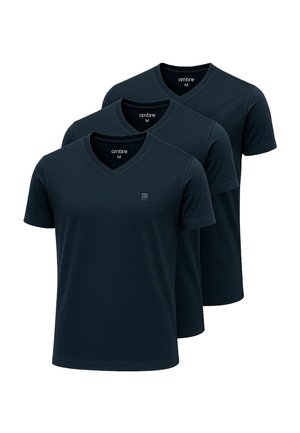 SET OF 3 - Camiseta básica - navy navy navy