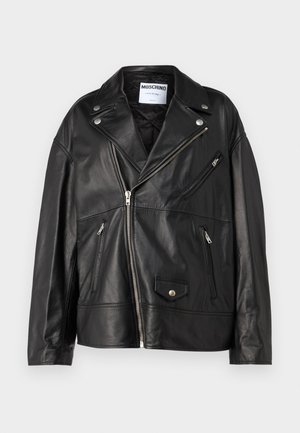 MOSCHINO GIACCA - Veste en cuir - black