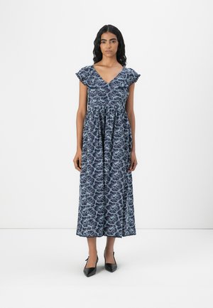 YASIREKA DRESS - Maxi dress - blueberry/clear sky