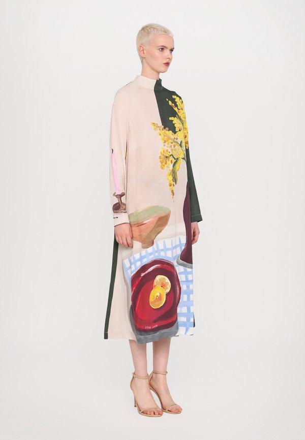 LONG SLEEVE MIDI DRESS - Day dress - lemons on a plate4