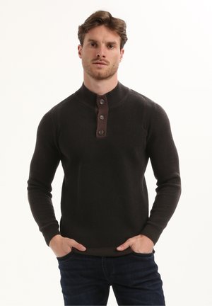 STANDUP COLLAR - Džemper - oak brown