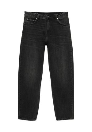 PULL&BEAR, STRAIGHT-FIT DENIM TROUSERS - DENIM TROUSERS - Straight leg jeans - black denim