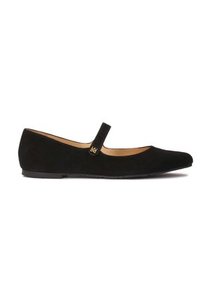 LENA - Ankle strap ballet pumps - black