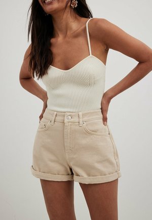 Jeansshort - beige