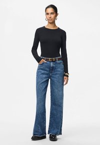 Pieces PCAMELIA 2 PACK - Μπλούζα με μακριά μανίκια - black/bright white