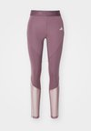 Leggings - shadow fig/white