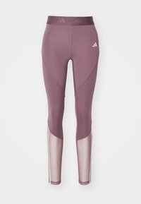 Leggings - shadow fig/white
