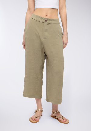 CROP - Spodnie materiałowe